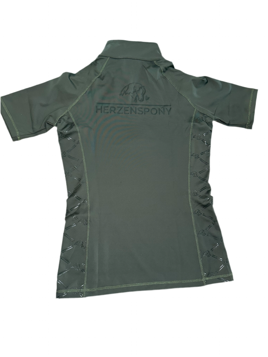 Funktionsshirt "Olivia" l Olive Kurzarm