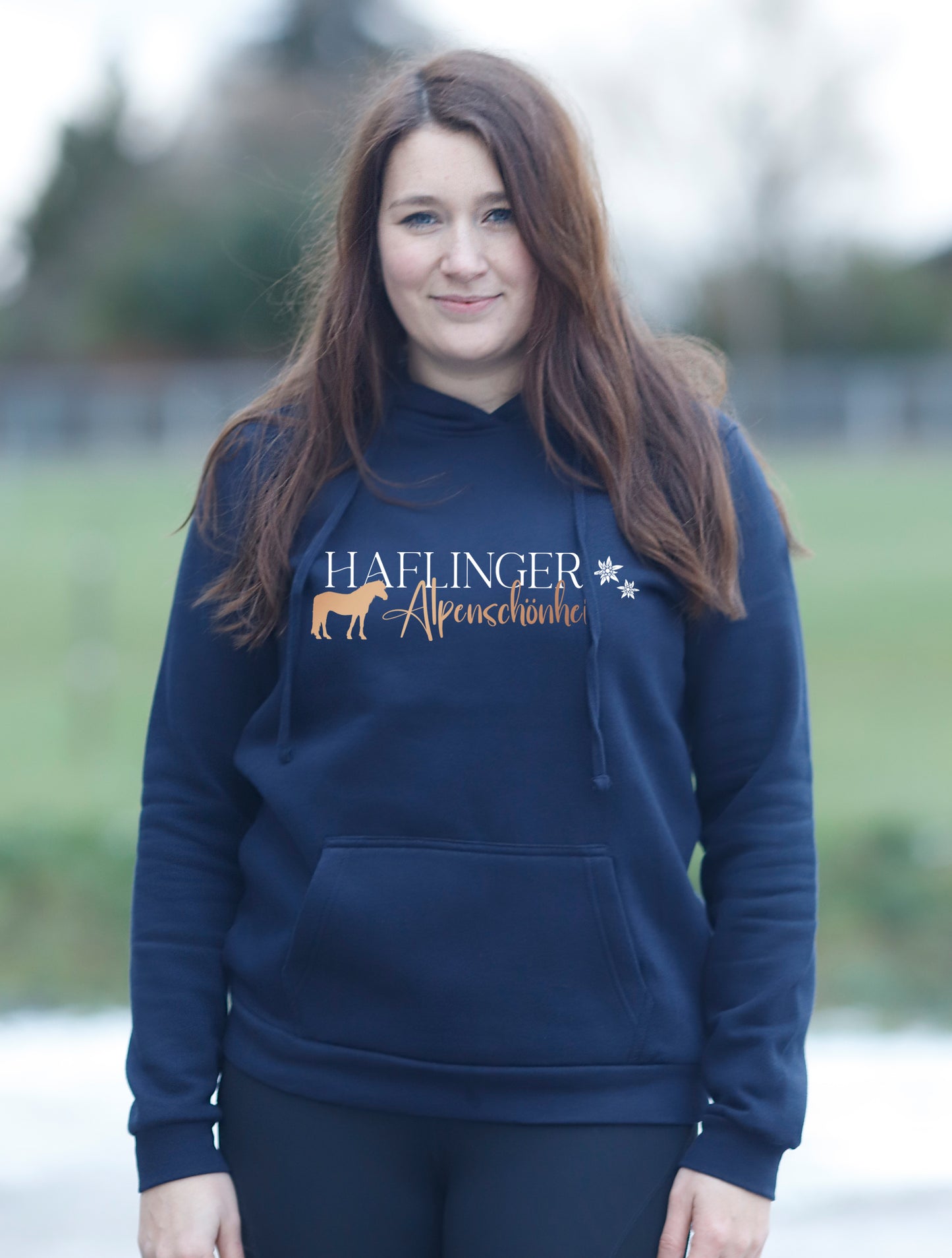 Damen-Hoodie "Haflinger - Alpenschönheit"