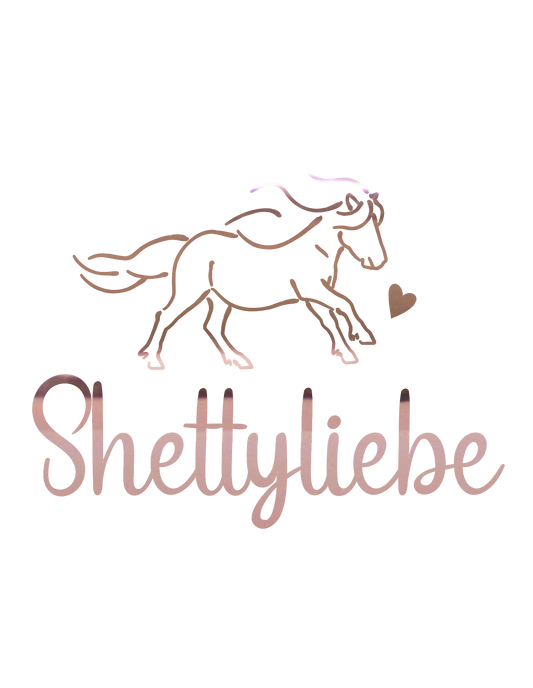 Aufkleber mit Text "Shettyliebe"