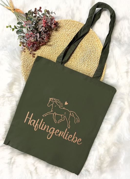 Baumwolltasche "Haflingerliebe"