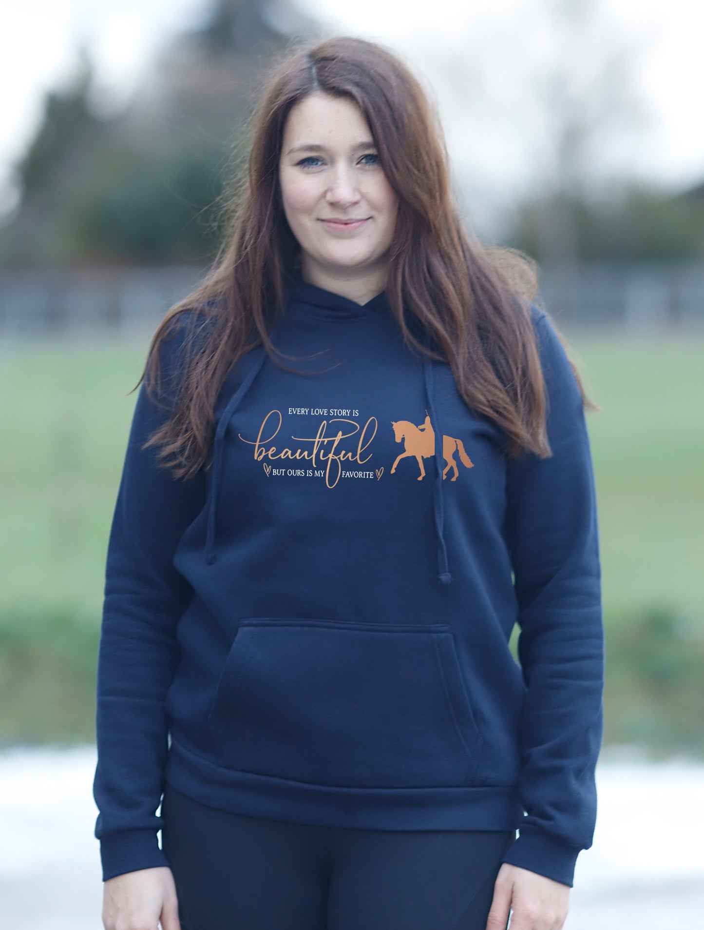 Damen-Hoodie "Dressur - Lovestory"
