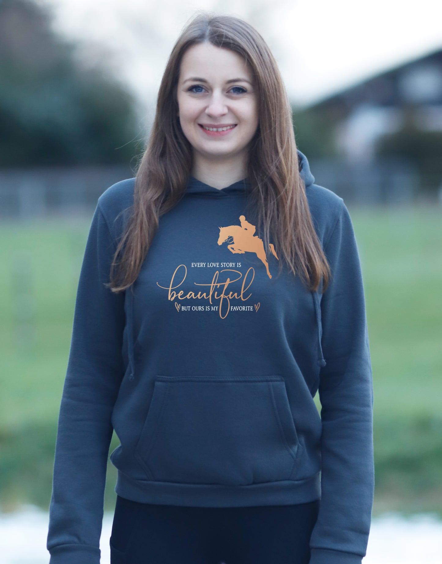 Damen-Hoodie "Springen - Lovestory"