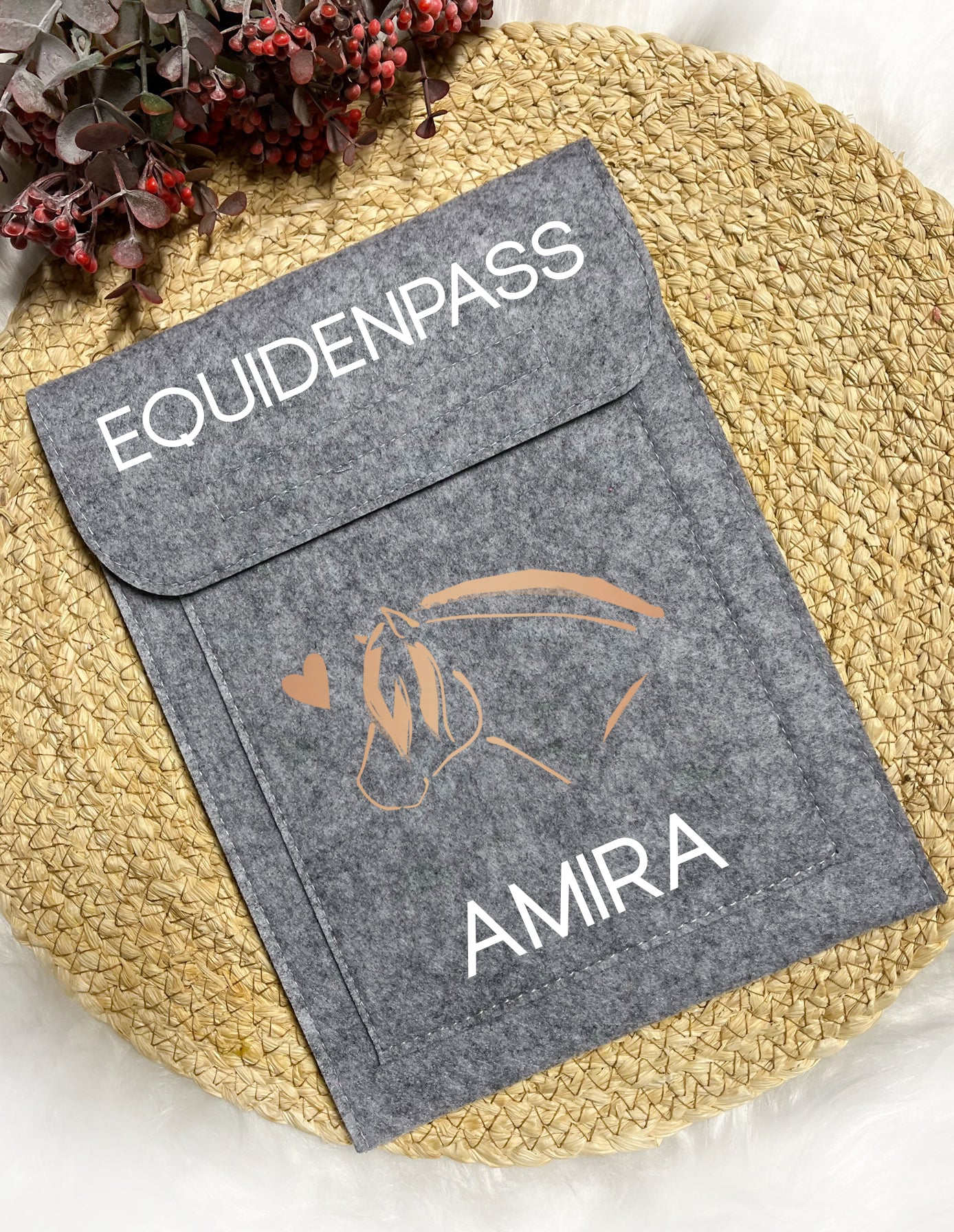 Equidenpasshülle "Fjordpferd - Tamina" l personalisiert