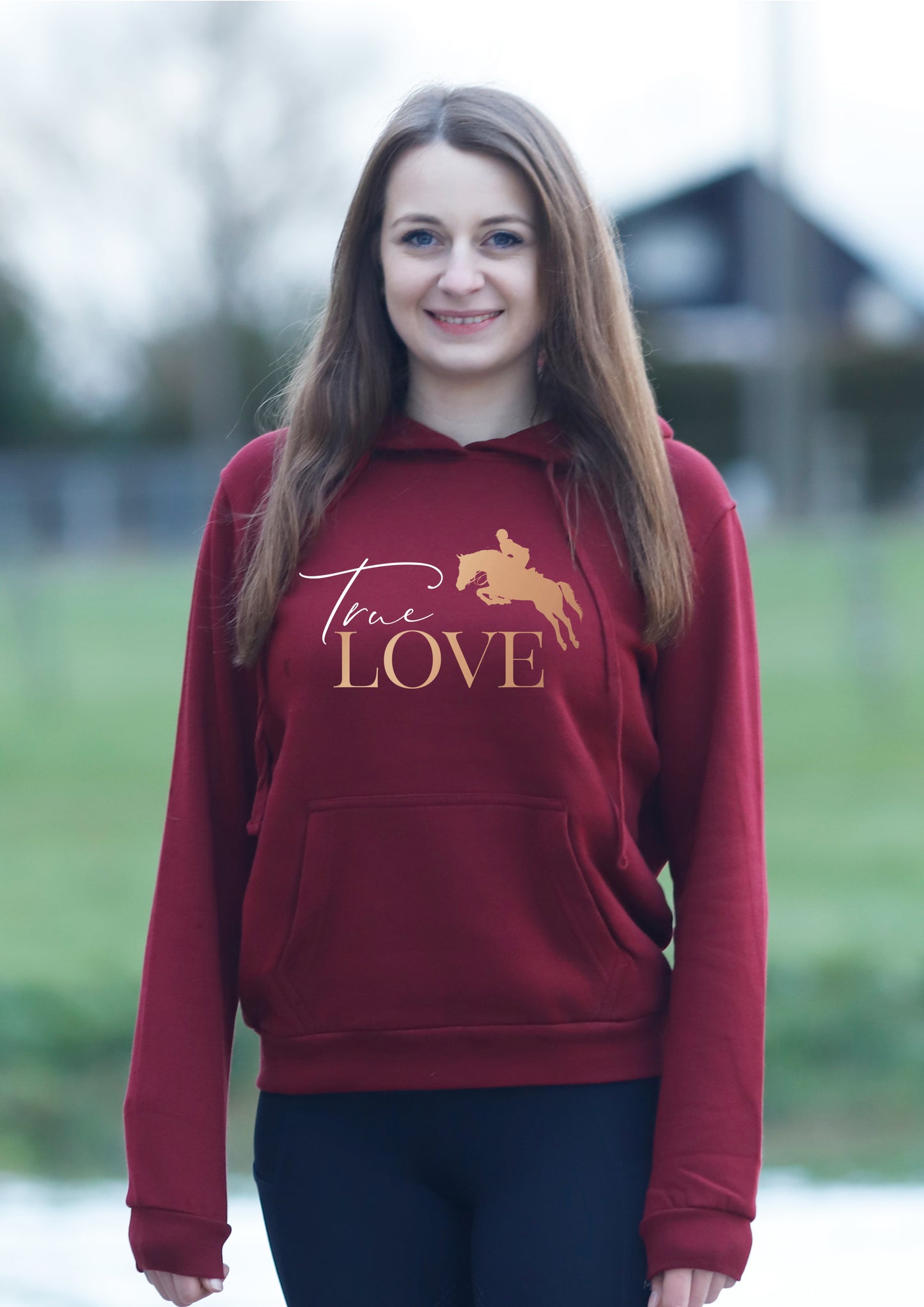 Damen-Hoodie "True Love - Springen"