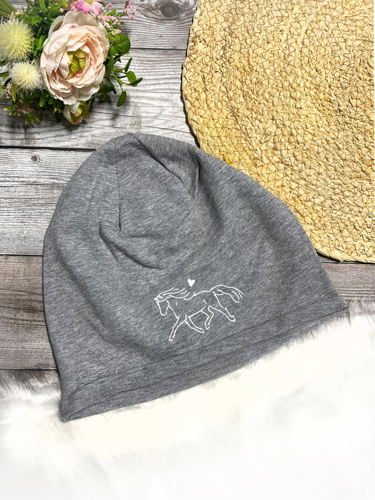 Pferde Mütze Pony Herzenspony Geschenk Beanie Pferde Mütze Herzenspony Shop Geschenkidee Geschenk Herzenspony Haflinger Hafi