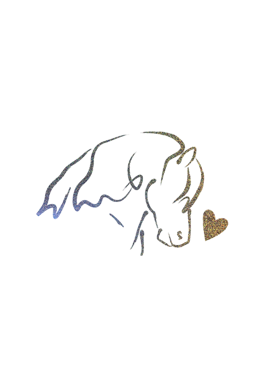 Aufkleber "Herzenspony"