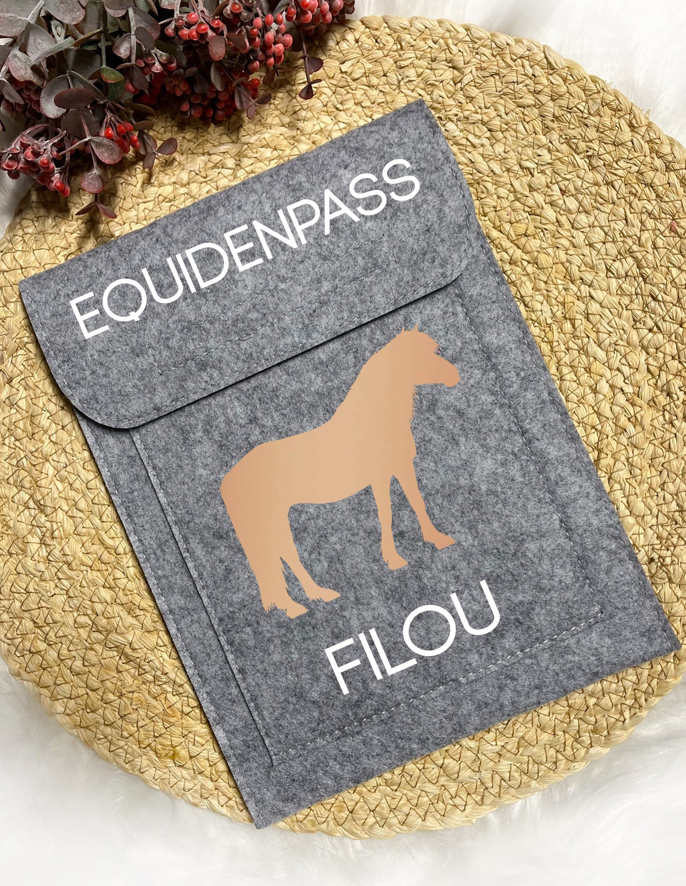 Equidenpasshülle "Haflinger - Filou" l personalisiert