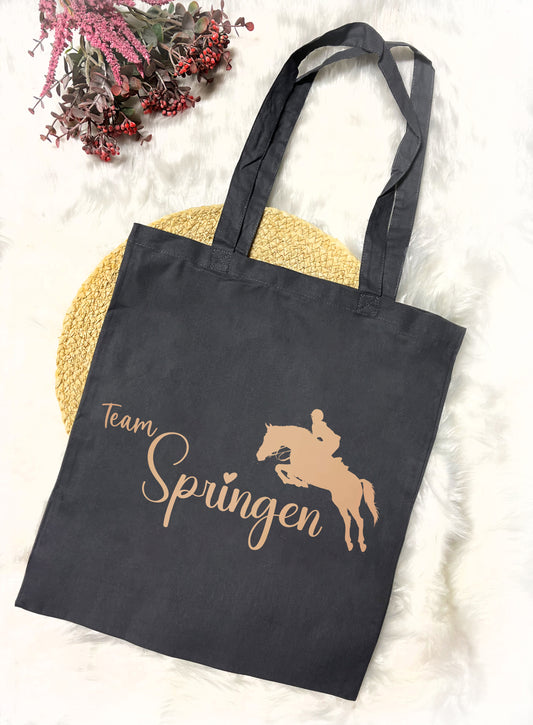 Baumwolltasche "Team Springen"