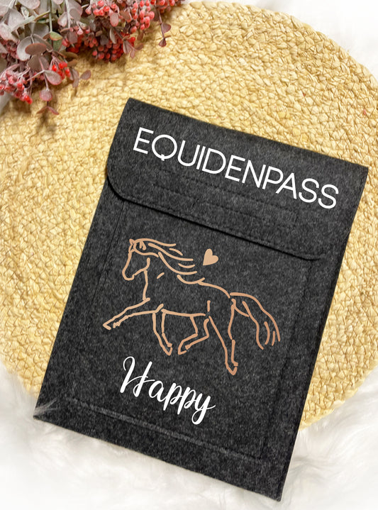 Equidenpasshülle "Haflinger - Happy" l personalisiert
