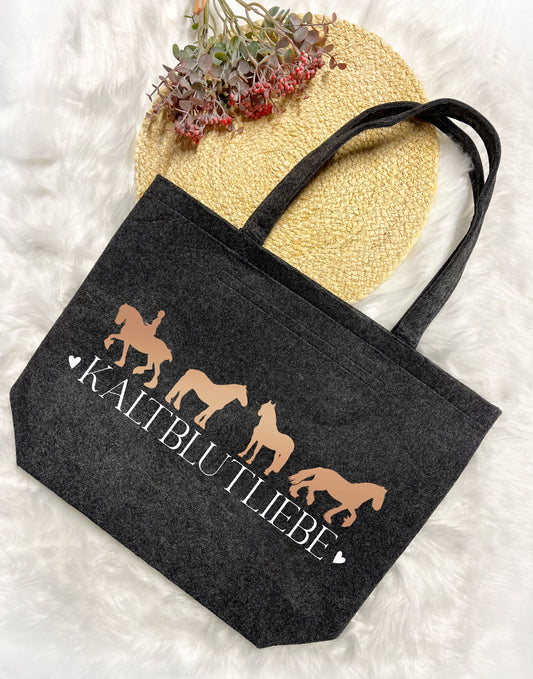 Kaltblut Kaltblutliebe Herzenspony Tasche Geschenk Pferd Pony Shopper