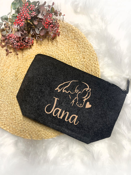 Filz-Täschchen personalisiert