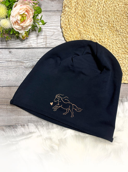 Pferde Mütze Pony Herzenspony Geschenk Beanie Pferde Mütze Herzenspony Shop Geschenkidee Geschenk