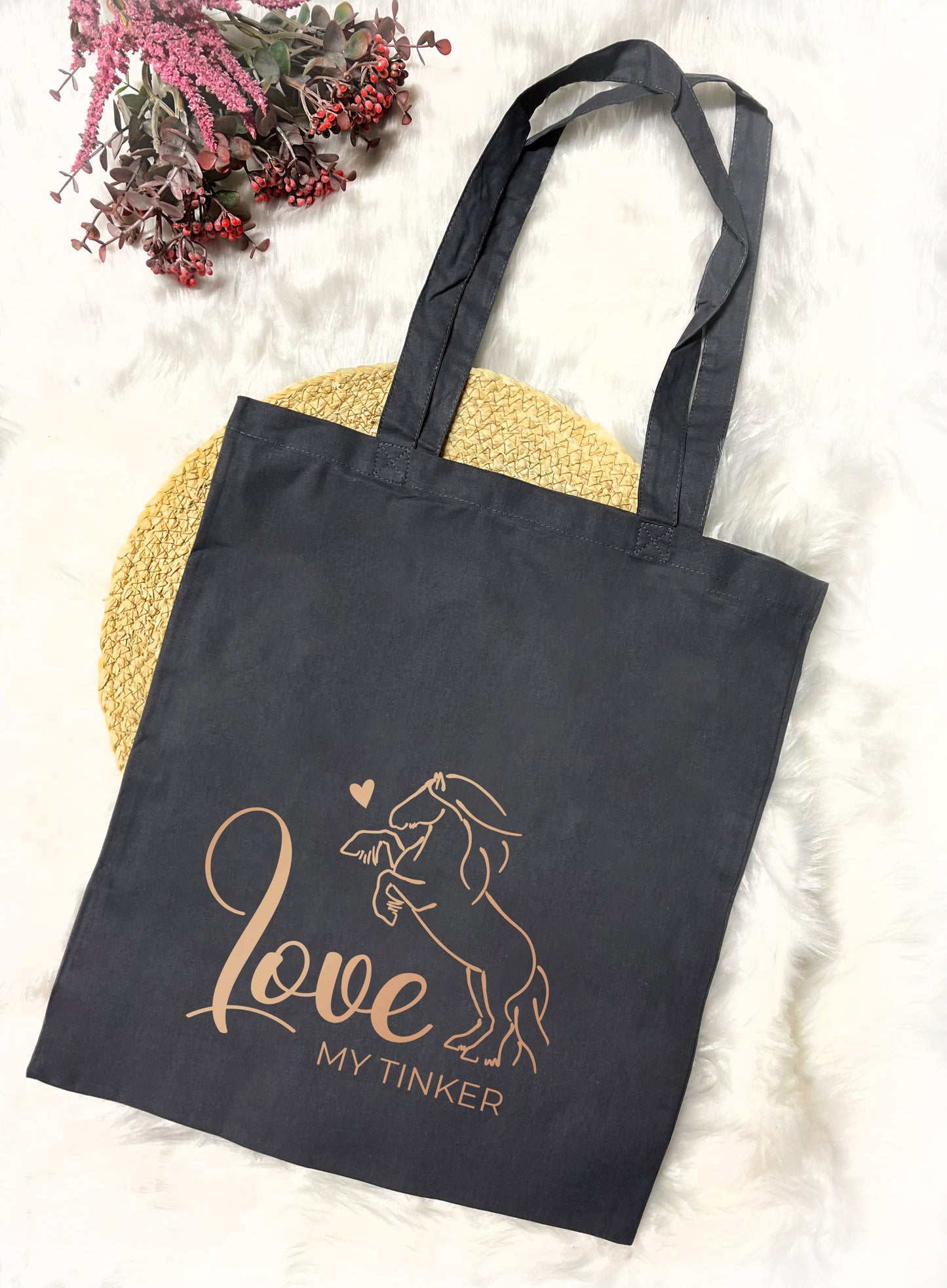 Baumwolltasche "Love my Tinker"