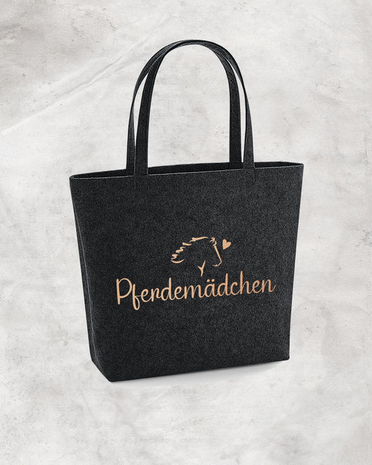Filzshopper "Pferdemädchen"