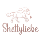 Aufkleber mit Text "Shettyliebe"