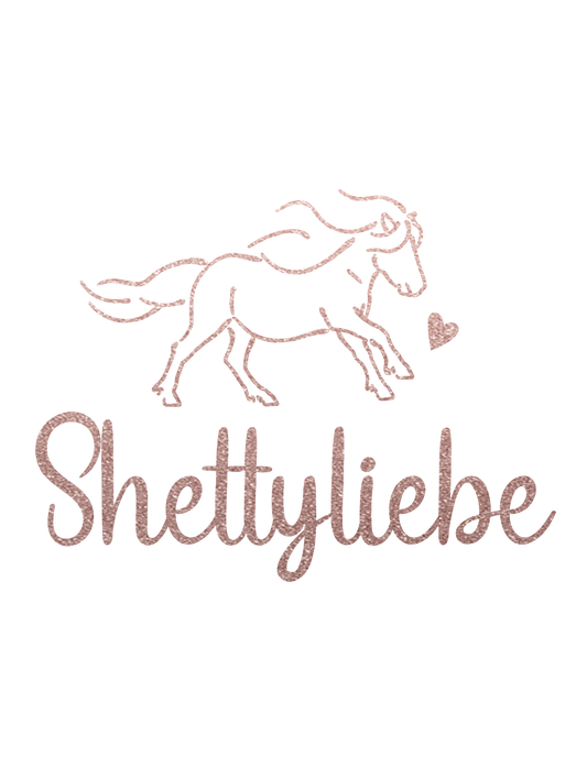 Aufkleber mit Text "Shettyliebe"