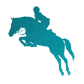 Aufkleber "Springen"