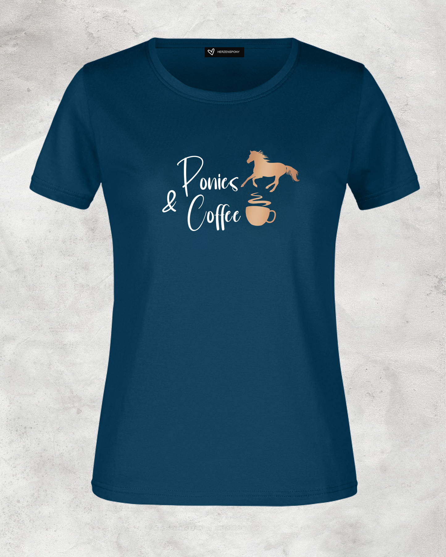 Damen-Shirt "Ponies and Coffee"