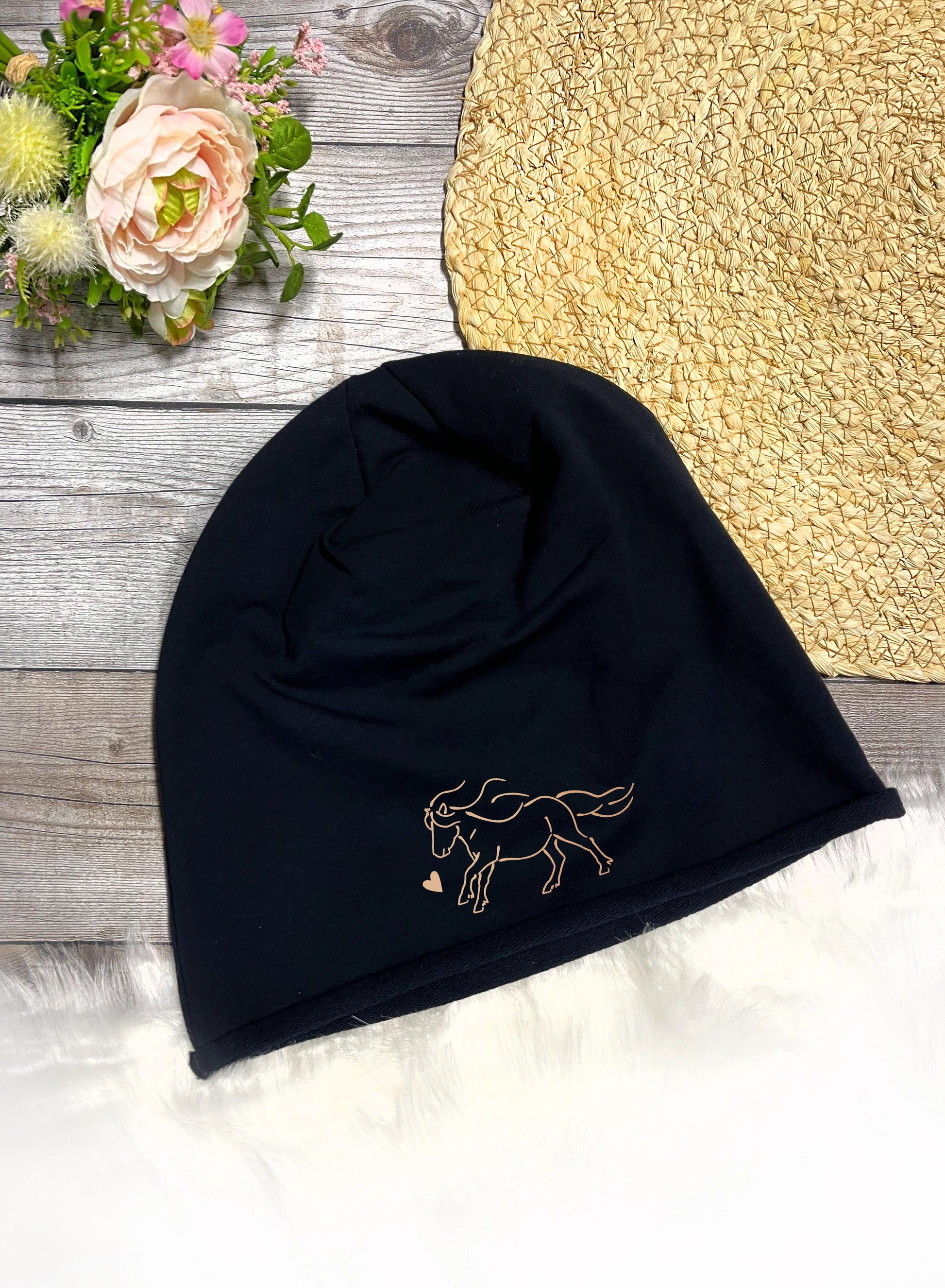 Pferde Mütze Pony Herzenspony Geschenk Beanie Pferde Mütze Herzenspony Shop Geschenkidee Geschenk