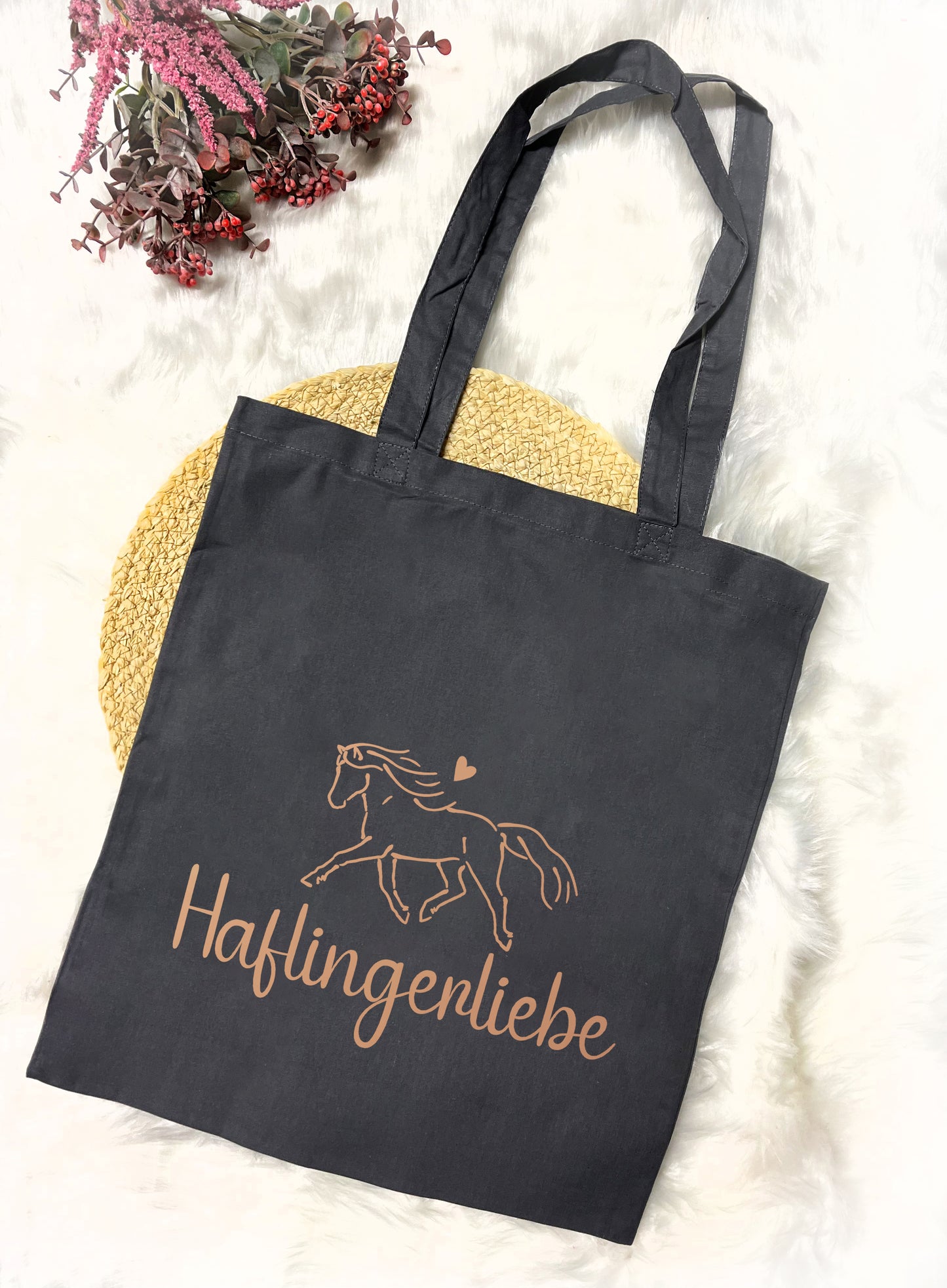 Baumwolltasche "Haflingerliebe"