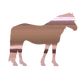 Aufkleber "Haflinger 2"